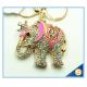 Rhinestone Elephant Keychain Animal Metal Key chain For Women Gift