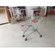 100L PPG powder Steel Supermarket wire shopping cart with Q195 low carbon steel Material