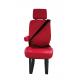 Lightweight Convenient Replacement Van Seats Leather Covering Red Color