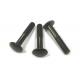 Metal Round Head Bolt M6 M8 M10 M12 , Short Square Neck Fully Threaded Bolts