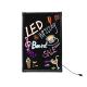 Shops / Restaurants LED Light Up Writing Board High Bright And Aluminium Frame