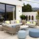 Outdoor Garden Furniture Combination with Customized Waterproof Rattan Sofa