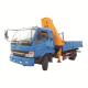 Hydraulic Folding Arm Brick Grab Block Lifting Crane With Truck