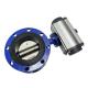 Gas Media Epoxy Coated Ductile Iron Double Flanged Butterfly Valve with Pneumatic Actuator