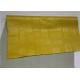 Embossed Pu Leather Fabric For Handbags 0.55 Mm Thickess Lemon Yellow