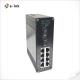 Industrial 8-Port 10/100/1000Base-T + 2-Port 1000BASE-X Ethernet Switch Dual Fiber SC 550m