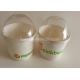 White Disposable Ice Cream Cups With Lids And Spoon For Frozen Yogurt