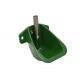 cast iron drinking bowl for sheep, goat, green color, 304 stainless steel nipple drinker