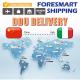 China To Italy Door To Door DDU Duties Unpaid Shipping