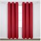Bright Red Modern Window Curtains With 100 Percents Polyester Shading Fabric