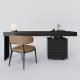 Custom Minotti Carson Writing Desk With Chair For 5 Star Hotel Room Furniture
