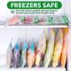 Sandwich Snacks Peva Zipper Bags Safe 2 Gallon Reusable Freezer Bags Silicone Washable