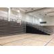 Audience Retractable / Telescopic Retractable Gymnasium Bleachers With Black End Curtains