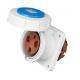 63A Waterproof Plug Socket With Cover Straight Type High Strength Material