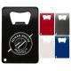 Stainless Steel Metal Card Personalized Credit Card Bottle Openers