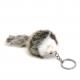 White Alloy Cute Doll Keyring Gray Frisco Furry Mouse shape OEM