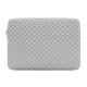 7mm Foam Padding Laptop Sleeve Bags Grey Compression Film Design With Zipper Closure