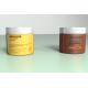 Light Double Wall Plastic Matted Jar With ABS Gold Lid 200ml 250ml 50ml