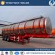 3 axles 54000lts aluminum tanker trailer with European system