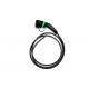 TPU Tethered Open End 16A Type 2 EV Charging Cable 480V 5m IEC 62196-2