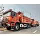 Neon Red Heavy Dump Truck Collision Mitigation System 25T Capacity 6x6 6x4 8x4 Drive Type 12 Wheels 1800 3200 1350mm Whe