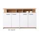 Knock Down MFC Low Two Door File Cabinet For Modern Office furnitures