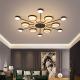 Gold chandelier LED round chandelier For Living Bedrom Lights Remote Control Chandelier(WH-MI-227)