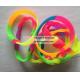 New style rainbow Twist Silicone Rubber Bracelets,Silicone Braided bracelet,Silicone CHAIN Wristbands