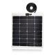 Black 12 Volt 60 Watt Solar Panel Off Grid For RV Boat Home Solar System