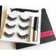 3D Silk Natural Black Magnetic False Lashes With Flexible Band