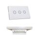 Home Wireless Compatible Wifi Wall Switch 3 Gang Alexa / Google Assistant Phone 4G 5G