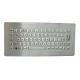 Panel 304 Stainless Steel Keyboard 68 Keys Waterproof Wired Keyboard For Outdoor