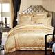 Rose Golden 400T Jacquard Bedding Set /  Non - Pilling Hotel Collection Bed Linen