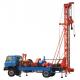 400m Small Water Well Drilling Rig Wheeled Truck Off Road Borewell Reverse Circulation