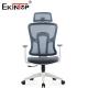 Gray Modern Swivel Ergonomic Mesh Desk Chair With Headrest