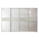 White Lacquer Armoire Customized Wardrobe Wooden Modern Sliding Door Cabinet