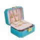 Ring Necklace Jewellery Packaging Box PU Leather Jewelry Set Gift Box With Zipper