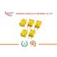 Standard / miniature Yellow / black color Thermocouple Connector  Male  and Female type K / J