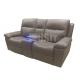PU Leather Electric Home Theater Seating Double Seats Sofa European Style
