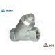 Stainless Steel Y Strainer Valve Corrosion Resistant With BSP / NPT Thread