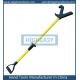 50 inch push pull pole, yellow color with black nylon V head,  push pole safety tool