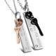 New Fashion Tagor Jewelry 316L Stainless Steel couple Pendant Necklace TYGN222