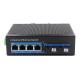 100M Unmanaged Industrial Ethernet Switch Single mode Single fiber Automatically IP40 Support IGMP