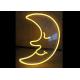 Moon LED Neon Signs Neon Sign Light For Club / Canteen Warm White Color