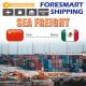 20FT 40FT 40HQ FCL Sea Freight Shipping From China To Mexico