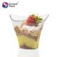 Europe pack 100ml clear ice cream container plastic pudding cup