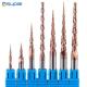 Power Tools 2 Flute Solid Carbide Tapered End Mills 50mm Altin Coating