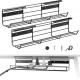 Office and Home Standing Desk Cable Tray Basket with Sturdy Metal and Flexible Design