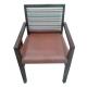 wooden frame fabric/PU dining chair DC-0016