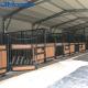 Hot Dip Galvanized Horse Box Stalls Fronts 2200mm Height With Board Door